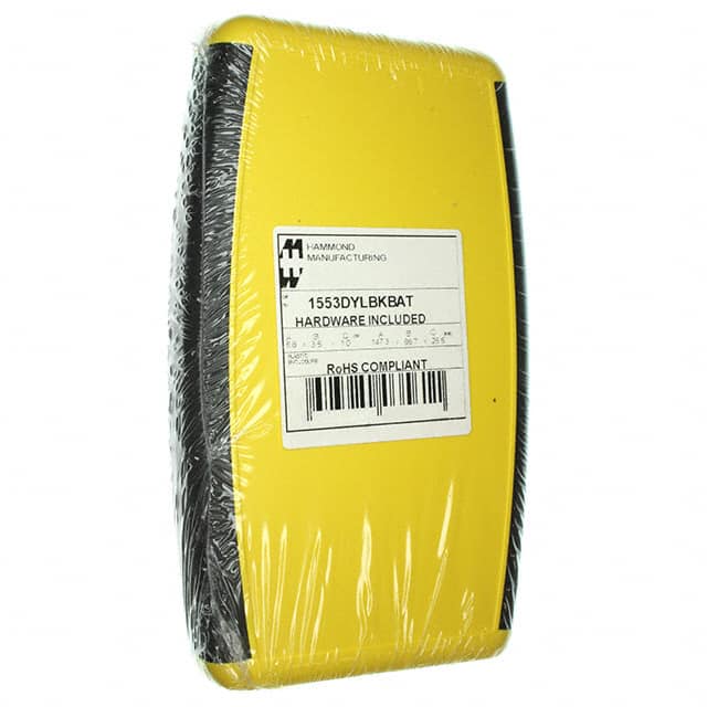 1553DYLBKBAT BOX ABS YELLOW 5.797"L X 3.504"W