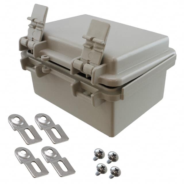 NBF-32102 BOX ABS GRAY 5.110"L X 3.930"W