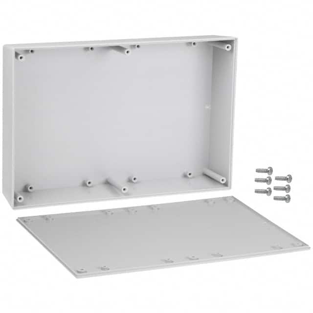 093,GY BOX ABS GRAY 9.500"L X 6.340"W