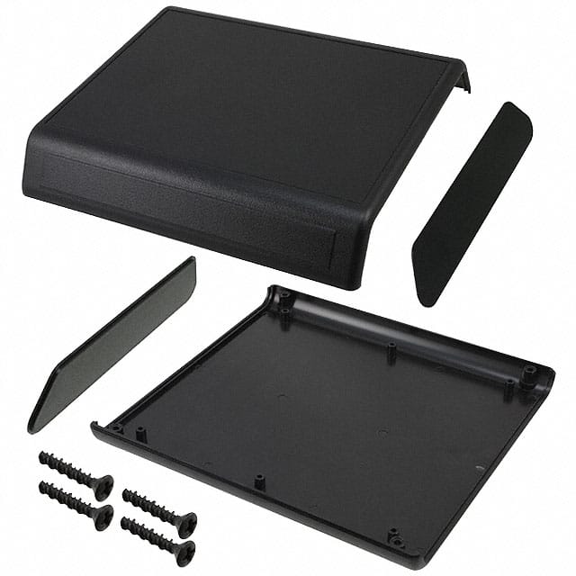PC-11565 BOX ABS BLACK 6.766"L X 6.260"W