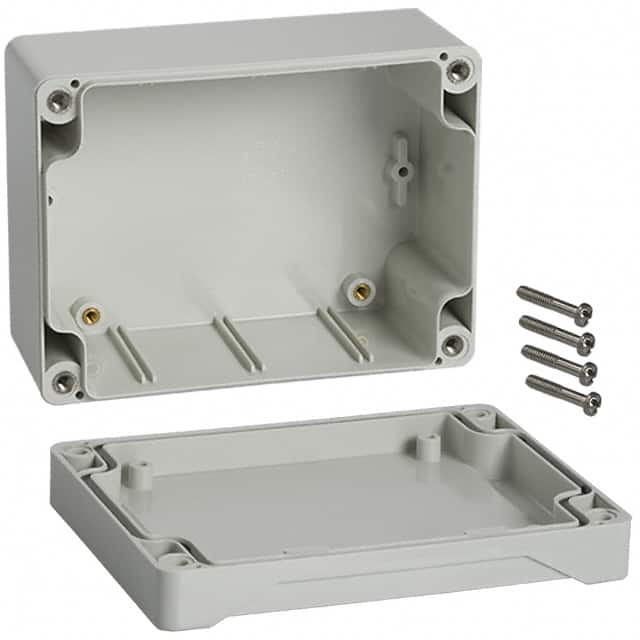 1555FGY BOX ABS GRAY 4.724"L X 3.543"W