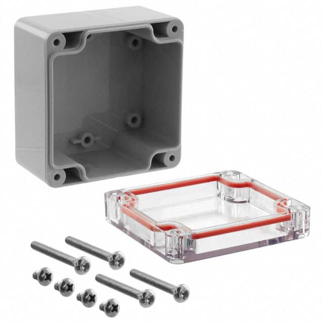RB33P06C16G BOX PLAS GRY/CLR 3.23"L X 3.15"W