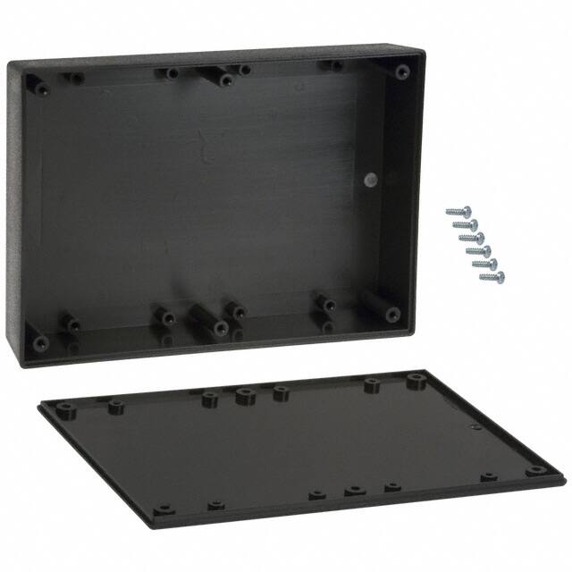 072,BK BOX ABS BLACK 6.880"L X 4.880"W