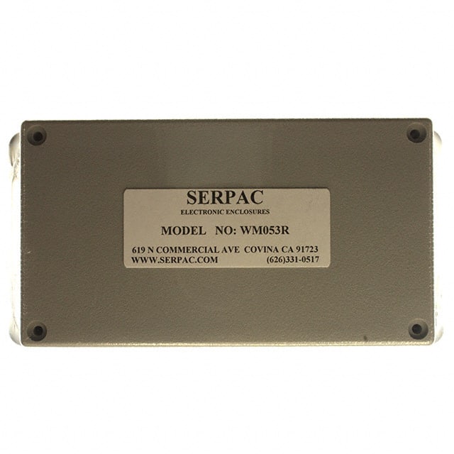 WM053R,GY BOX ABS GRAY 5.620"L X 3.250"W