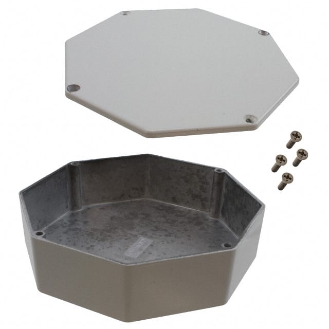 1590STPCLG BOX ALUM GRAY 5.23"L X 5.23"W