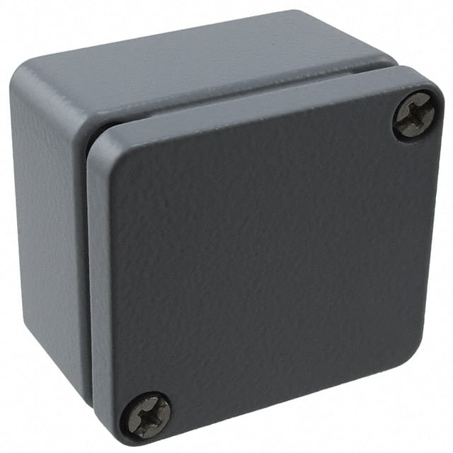 010505030 BOX ALUM GRAY 1.969"L X 1.772"W