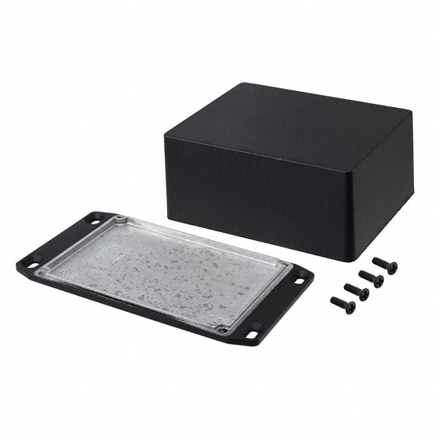 1590CFLBK BOX ALUM BLACK 4.705"L X 3.701"W