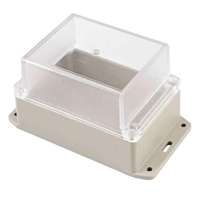 RP1155BFC BOX ABS GRY/CL 6.140"L X 3.450"W