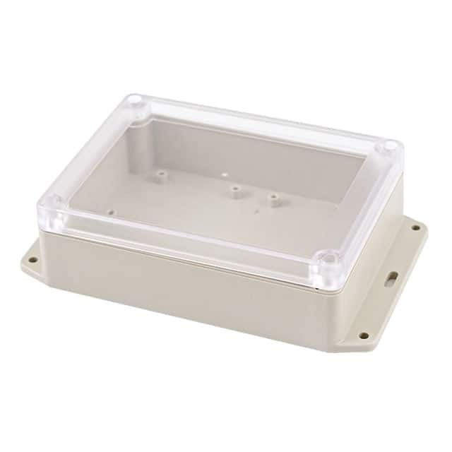 RP1205BFC BOX ABS GRY/CL 6.890"L X 4.200"W