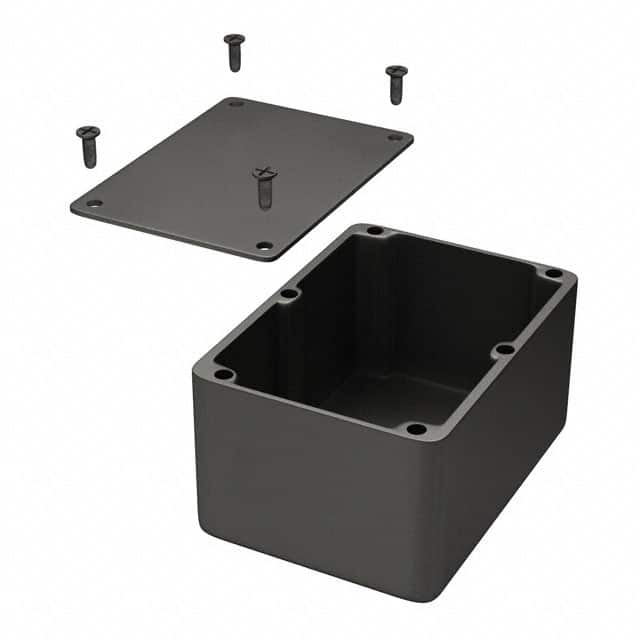 1550KBK BOX ALUM BLACK 5.512"L X 4.016"W