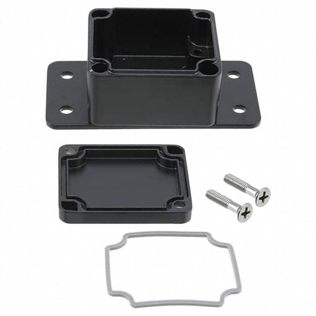 AN-2811-AB BOX ALUM BLACK 1.965"L X 1.770"W