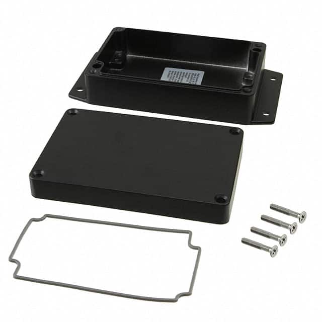AN-2863-AB BOX ALUM BLACK 4.920"L X 3.150"W