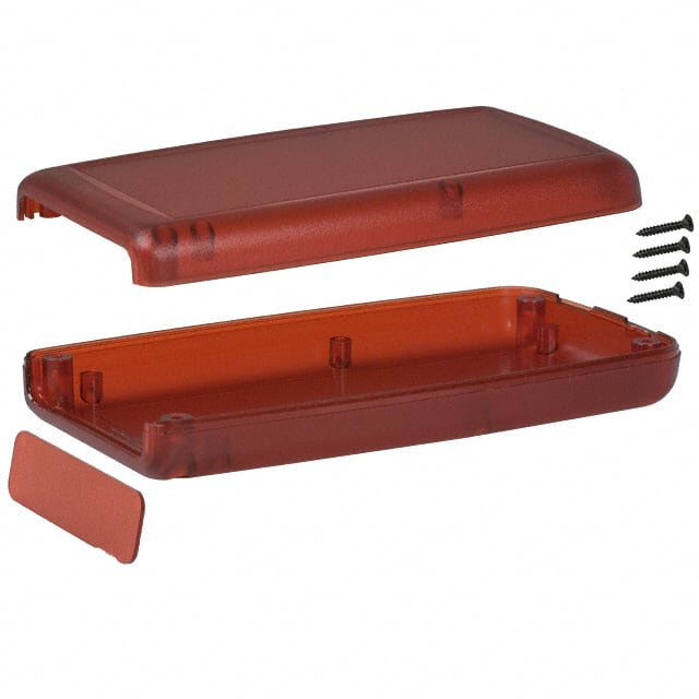 H65,TRRD BOX ABS TRN RED 4.940"L X 2.75"W