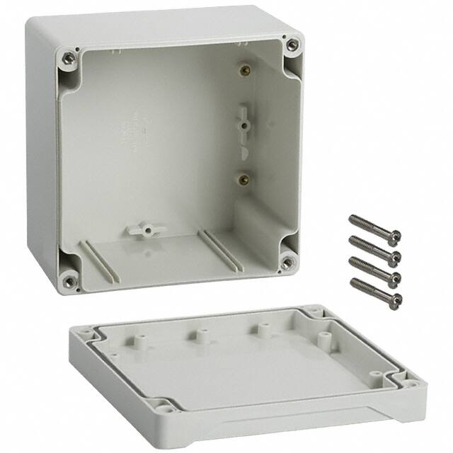 1555PGY BOX ABS GRAY 4.724"L X 4.724"W
