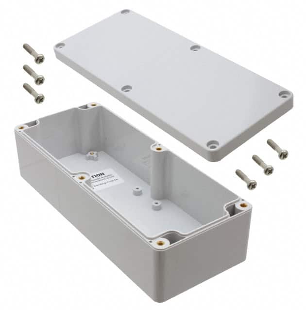 PN-1326 BOX PLAS GRAY 7.677"L X 3.149"W