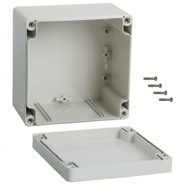 1554PGY BOX ABS GRAY 4.724"L X 4.724"W