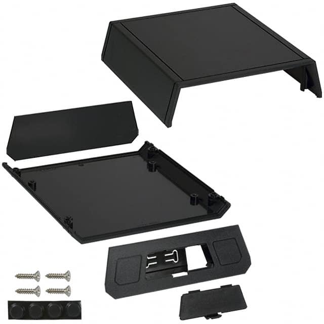 A319V,BK BOX ABS BLACK 5.300"L X 5.100"W