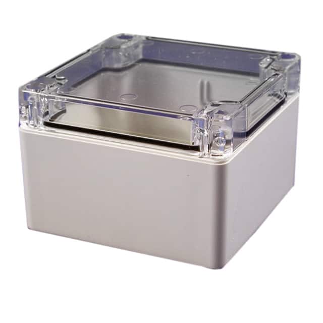 1554E2GYCL BOX PLAS GRAY 3.543"L X 3.543"W