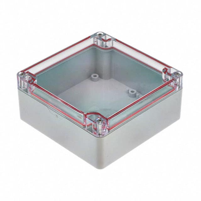 RB55O06C16G BOX PLASTIC GRAY/CLR