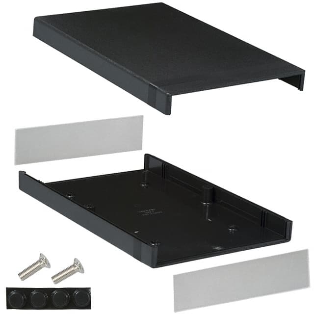 1598FBK BOX ABS BLACK 9.831"L X 6.270"W