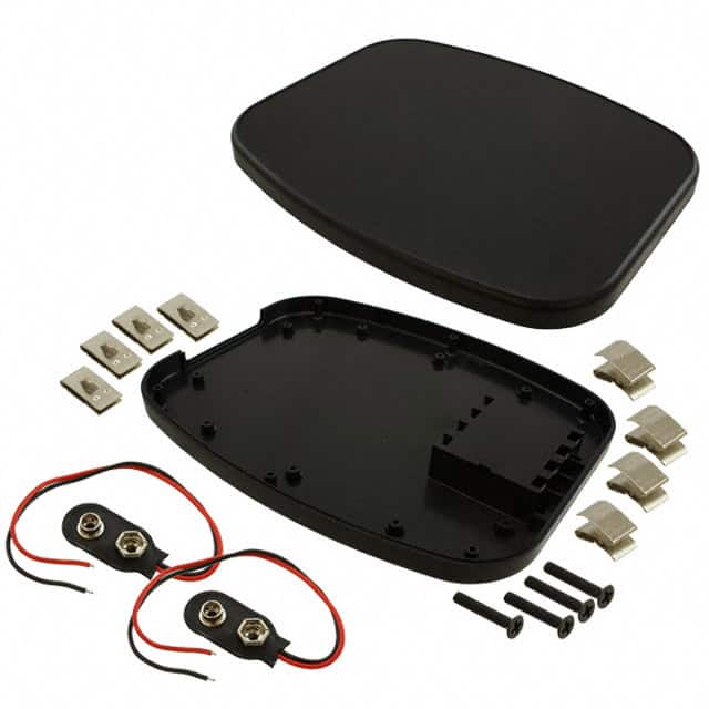 1599TABLBKBAT BOX ABS BLACK 9.449"L X 7.480"W