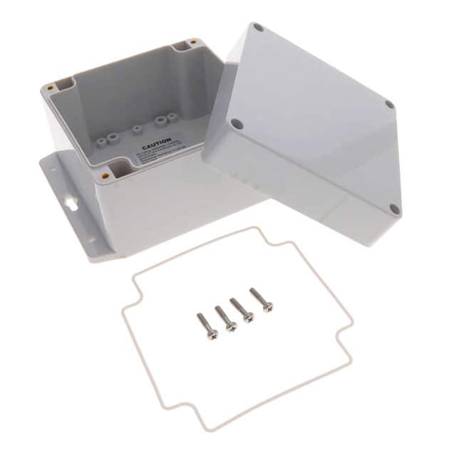 PN-1337-AMB BOX PLAS GRAY 4.720"L X 4.720"W