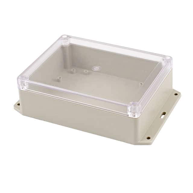 RP1235BFC BOX ABS GRY/CL 7.670"L X 4.940"W