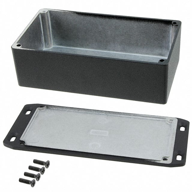 1590P1FLBK BOX ALUM BLACK 6.024"L X 3.268"W