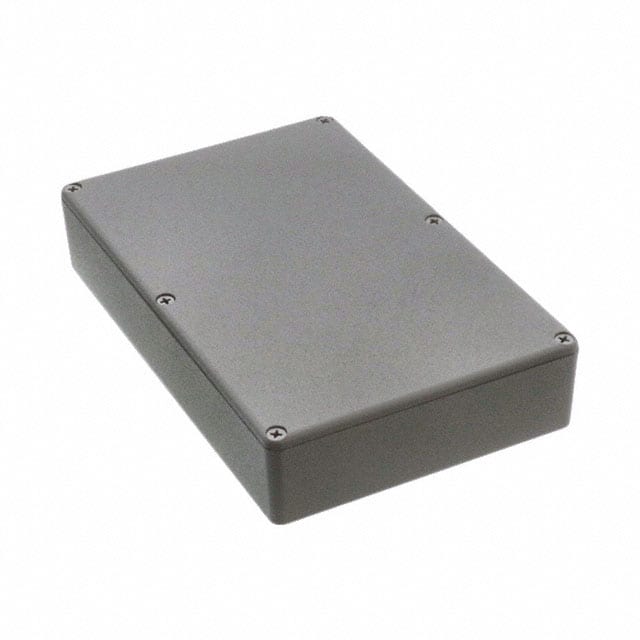 1590DDGY BOX ALUM GRAY 7.402"L X 4.724"W