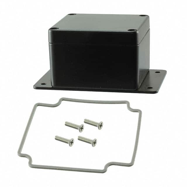 AN-2819-AB BOX ALUM BLACK 3.130"L X 2.930"W