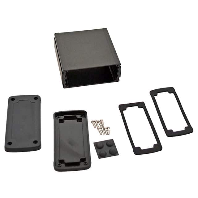 EXN-23357-BKP BOX ALUM BLACK 4.685"L X 4.531"W