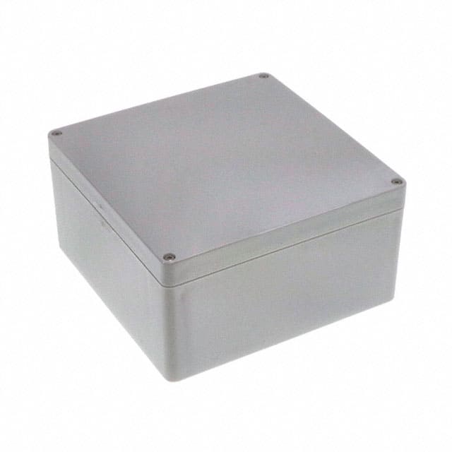 RB66P06G28G BOX PLAS GRAY 6.300"L X 6.300"W