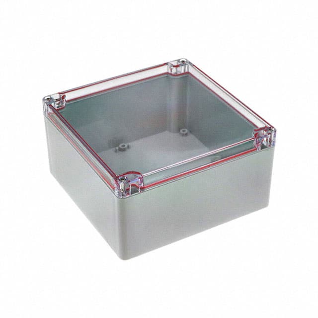 RB66P06C28G BOX PLAS GRY/CLR 6.3"L X 6.3"W