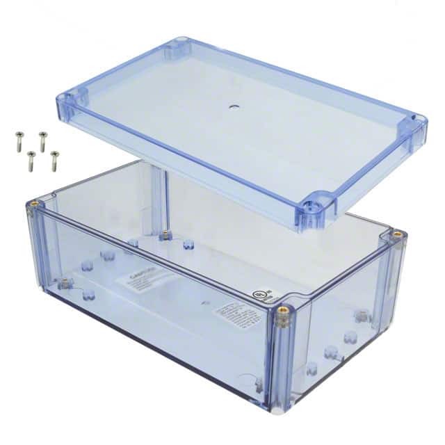 BT-2734 BOX PLSTC TRN BLUE 7.87"LX4.72"W