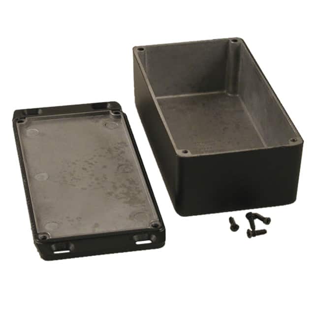 1590WP1FLBK BOX ALUM BLACK 6.024"L X 3.268"W