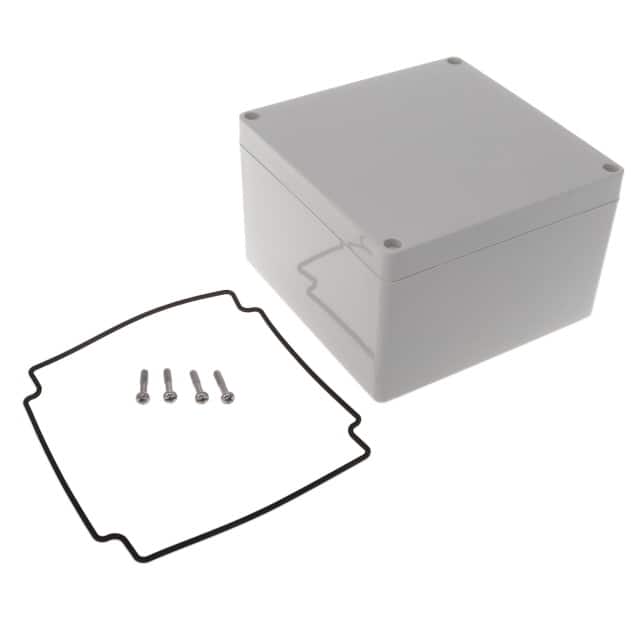 1554QAGY BOX ABS GRAY 5.512"L X 5.512"W