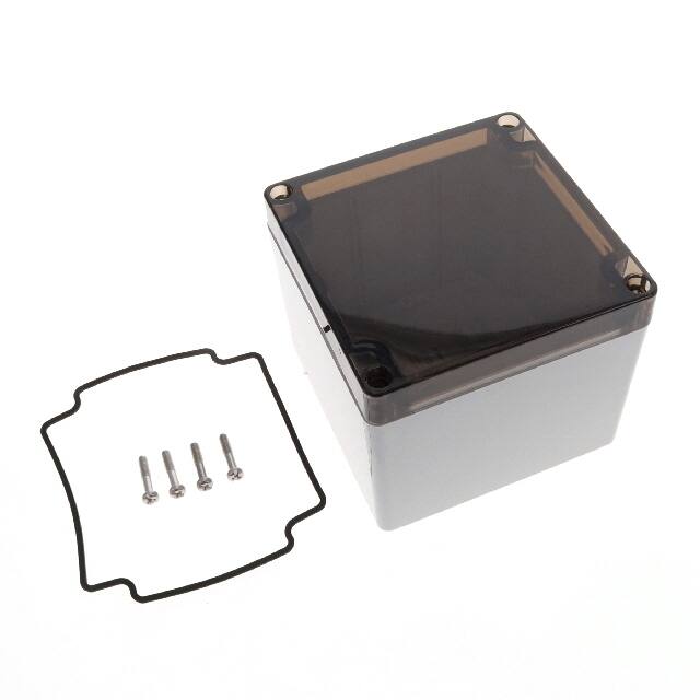 1554LA2GYSL BOX PLAS GRY/SM 4.134"LX4.134"W