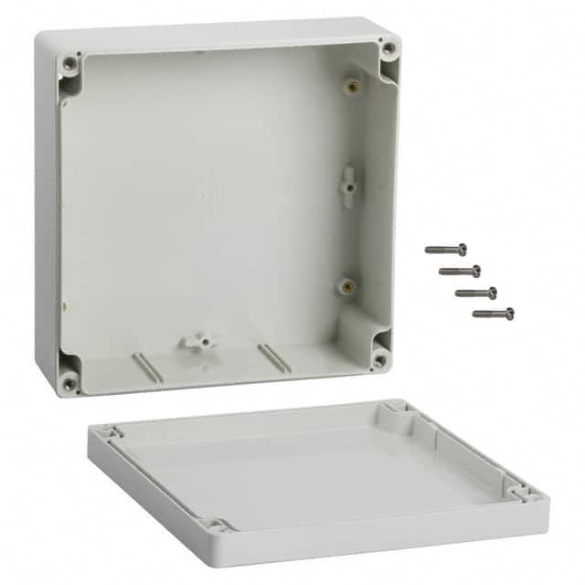 1554RGY BOX ABS GRAY 6.299"L X 6.299"W