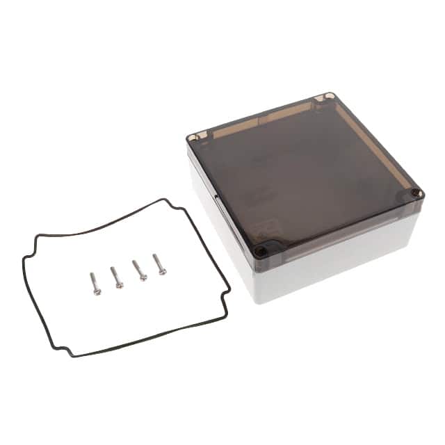 1554Q2GYSL BOX PLAS GRY/SM 5.512"LX5.512"W