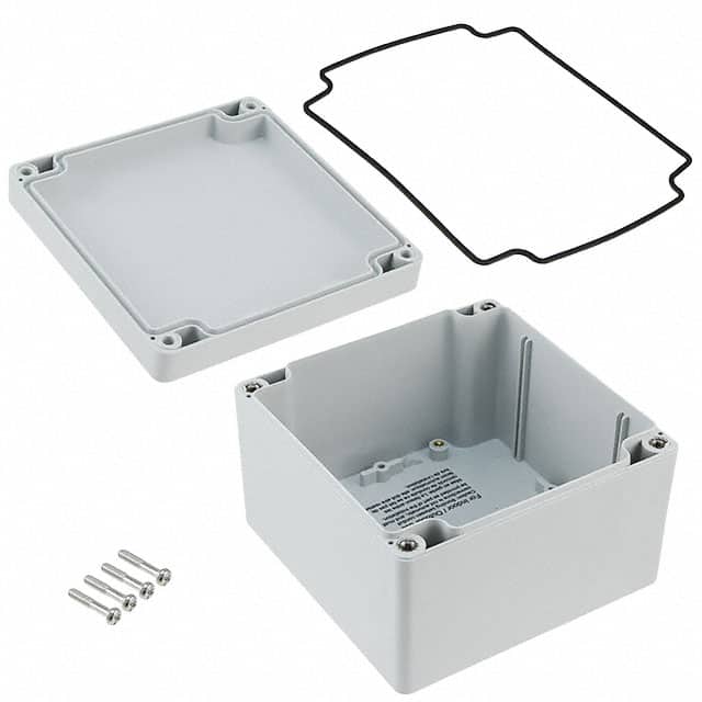 1554P2GY BOX PLAS GRAY 4.724"L X 4.724"W