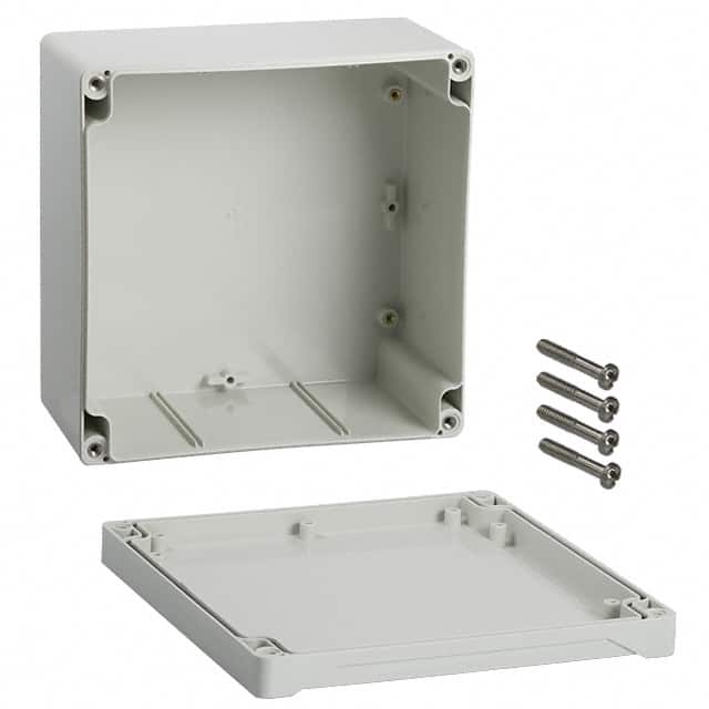1555SGY BOX ABS GRAY 6.299"L X 6.299"W