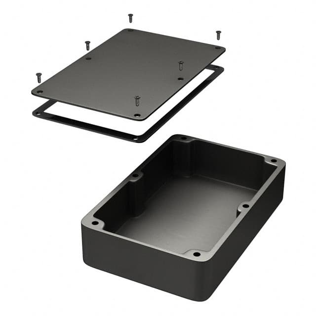 1550WGBK BOX ALUM BLACK 8.740"L X 5.748"W
