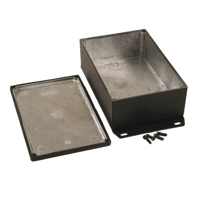 1590WJFBK BOX ALUM BLACK 5.709"L X 3.740"W