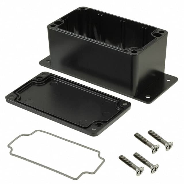 AN-2803-AB BOX ALUM BLACK 4.545"L X 2.578"W