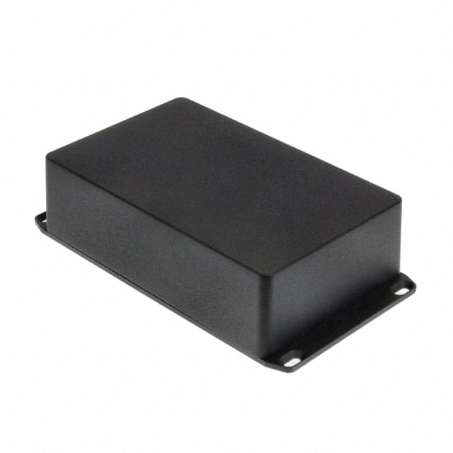 1590DFLBK BOX ALUM BLACK 7.402"L X 4.724"W