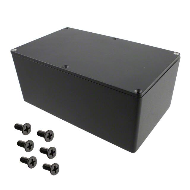 1590EEBK BOX ALUM BLACK 7.882"L X 4.732"W