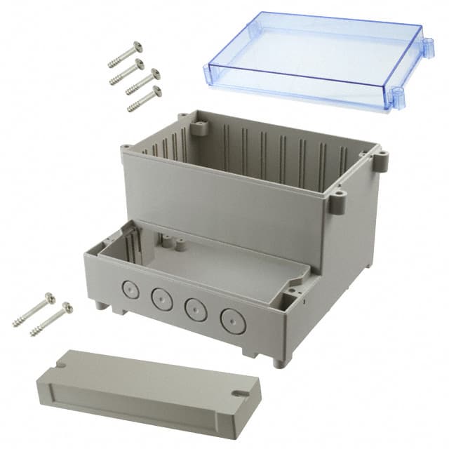 DCS-11901 BOX ABS GRAY/BLUE 4.76"LX6.54"W
