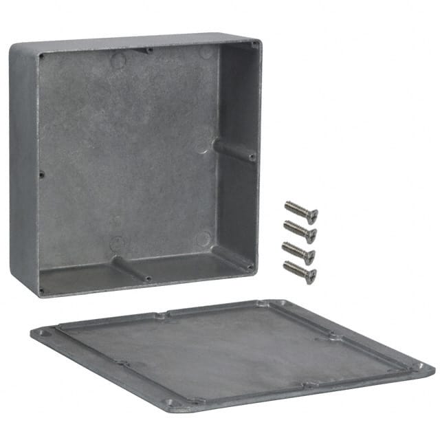 1590FFL BOX ALUM UNPTD 7.402"L X 7.402"W