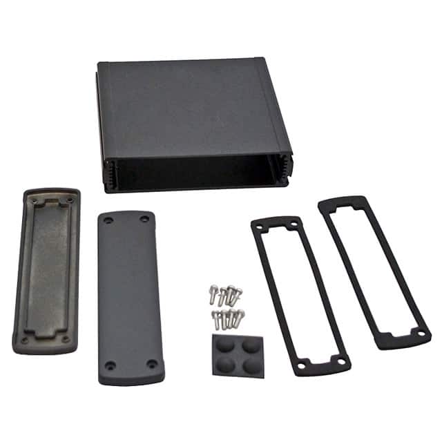 EXN-23360-BK BOX ALUM BLACK 5.079"L X 5.772"W
