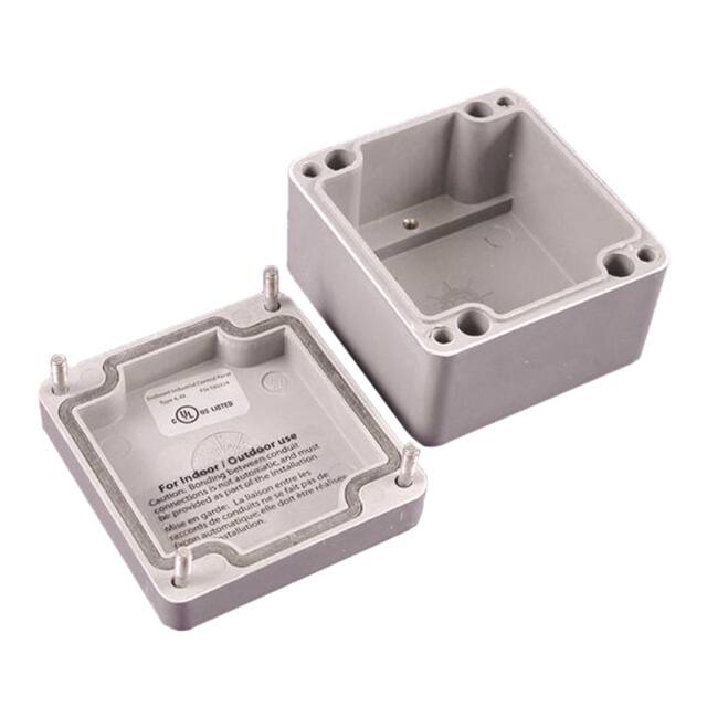 1590ZGRP081 BOX FIBERGLASS GRY 3.17"LX2.97"W